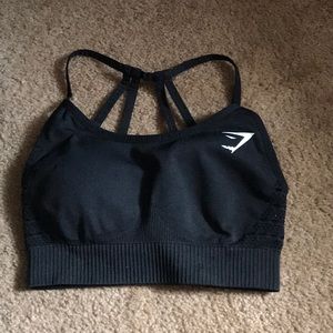 Gym shark bra black